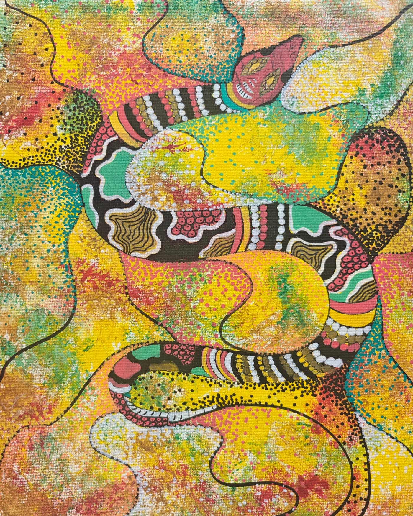 « Mues », toile de Gaëlle Andrieu